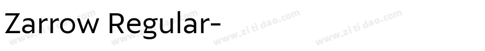 Zarrow Regular字体转换